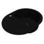 Кухонна мийка YUTA BLACK з 1 отв. під змішувач