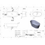 Ванна MOLLY RAL 1036 без переливу