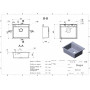 Кухонна мийка OREGON GRAY з 1 отв. під змішувач
