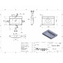 Умивальник VARNA 600 MIRASTONE BLACK