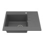 Кухонна мийка Bodrum 650 (GRAY) з 1-м отвором під змішувач