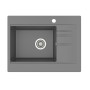 Кухонна мийка Bodrum 650 (GRAY) з 1-м отвором під змішувач