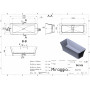 Ванна BONITA MATT