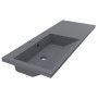 Умивальник POLLY 1250 L MIRASTONE STONE GRAY
