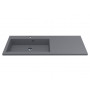 Умивальник POLLY 1250 L MIRASTONE STONE GRAY