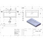 Умивальник JERSEY MIRASTONE FRENCH GRAY